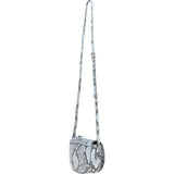 Real Leather Saddle Crossbody Bag Snake: 63753