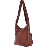 Vintage Two Pocket Leather Shoulder Bag Honey – G21