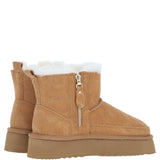 Fenland Ladies Sheepskin Boots Tan: Hetty-Boots