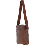 Gabicci Mens Leather Messenger Bag Tan: GB-64952