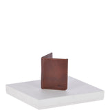 Cow Waxy Leather Classic 6 Card Bill-Fold  Wallet Tan:  1556