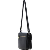 Ashwood Medium Leather Crossbody Bag Black: V-81