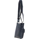 Vintage Small Leather Shoulder Bag Navy – G20