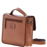 Ashwood Leather Medium Crossbody Satchel Bag Tan: P-62