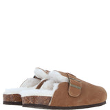 Fenland Unisex Sheepskin Slippers Tan: unisex-cork-slippers