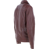 Ashwood Leather Brando Jacket Burgundy: AMJ-91