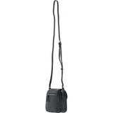 Ashwood Elegant Leather Crossbody Bag with Twist Lock Black: Y-52
