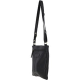 Ladies Michigan Pocket Crossbody Bag Black : M-68