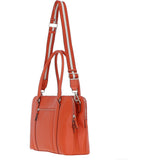 Ashwood 3 Section Large Leather Handbag Orange: X-39