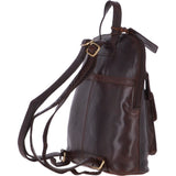 Small Vintage Leather Backpack Brandy – G25