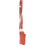 Ashwood Leather Luxury Crossbody Phone Bag Design-X Orange: X-31