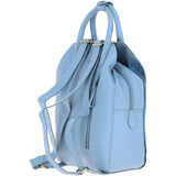 Ashwood Leather & Harris Tweed® Cloth Multi-Pocket Backpack Baby-blue/Blue: TW-66-19-BB