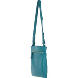Ashwood Leather Smart Tab Cross Body Bag Deep Lake: 63621/Tab