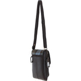 Ashwood Leather & Harris Tweed® Cloth Twist Lock Crossbody Bag Brown/Mcload: TW-31-01-BM