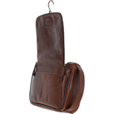 Ashwood Hi Veg Leather Hanging Wash Bag Tempo Brown : 8140