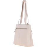 Classic Leather Zipped Shoulder Bag Mushroom: Derry