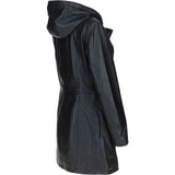 Stylish Ashwood Leather Ladies Three Quarter Jacket Black: Emilia