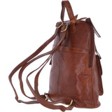 Small Vintage Leather Backpack Honey  – G25