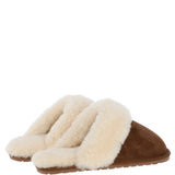 Women's Classic Suede Sheepskin Slippers Chestnut: Pippa