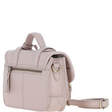 Stylish Ashwood Leather Medium Satchel Bag Beige: Y-62