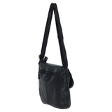 Tablet Friendly Medium Vintage Leather Bag Black: D-91