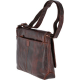 Large Leather Vintage Messenger Bag Tan : Robin