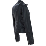 Leather Jacket Black: NANCY