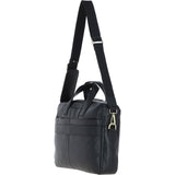 Gabicci Leather Messenger Bag Black: GB-64962