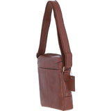 Mens Leather Messenger Bag Chestnut: Logan