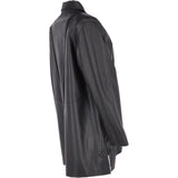Womens Single Breasted Oversized Leather Coat Black/ani: IVONNE 2