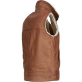Ashwood Men's Leather Waistcoat Tan: SIGMA