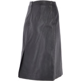 Women's Leather Pencil Skirt  Black : V2 Knee