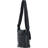 Ashwood Leather Men's Cross Body Flap Bag Black: PL-44