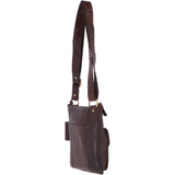 Vintage Small Leather Shoulder Bag Brandy – G20