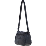 Ashwood Leather Elegant Women's Buckle Shoulder Bag Black: S-32