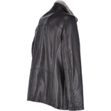 Mens 2-in1 Leather Jacket Black :  Gustavo