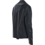 Ashwood Leather Mandarin Collar Men's Biker Jacket Black: e-16110