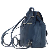 Ashwood Genuine Leather Compact Backpack Navy: Y-57