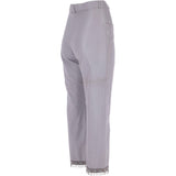 Womens 60's Hippy Leather Jeans Lilac: 479