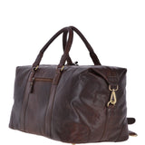 Large Leather Vintage Holdall Brandy : G-36