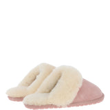 Women's Classic  Suede Sheepskin Slippers Pink: FEN-LADIES SLIPPERS