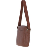 Gabicci Men's Leather Messenger Bag Tan: GB-64958