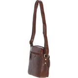 Mens Elegant Ashwood Leather Messenger Bag Chestnut Tan: T-79