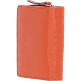 Ashwood Leather RFID Secure Wallet/Purse with Zip and Stud Closure Orange: X-30