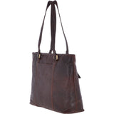 Large Vintage Leather Handbag Brandy – G29