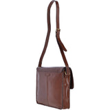 14 Inch Vegetable Tanned Leather Satchel Chestnut/ Vt : Josh