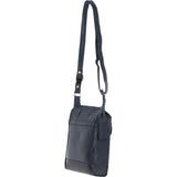 Vintage Small Leather Travel Shoulder Bag Navy – G24