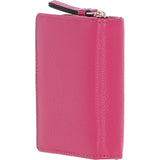 Ashwood Leather RFID Secure Wallet/Purse with Zip and Stud Closure Pink: X-30