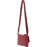 Ashwood Genuine Leather Crossbody Bag Red: G-15