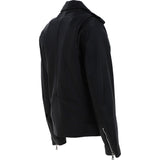 Brampton London Men’s Slim Fit  Real Leather Biker Jacket Black: BLM-191